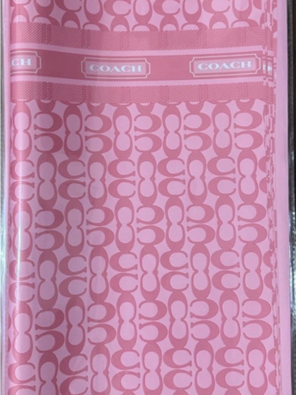Coach floral wrapping paper
